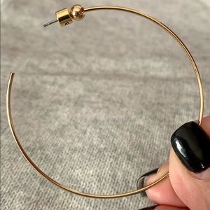Jenny Bird Large Icon Hoops in gold finish